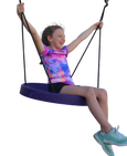 Air Riderz Saucer Swing Purple with Rider