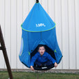 Big Top Tent Swing Accessory Front View with Rider in Motion
