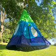 Outdoor Teepee Tent Swing Hanging From Tree