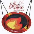 Follow Your Arrow Adventure Swing - Be Brave with no rider