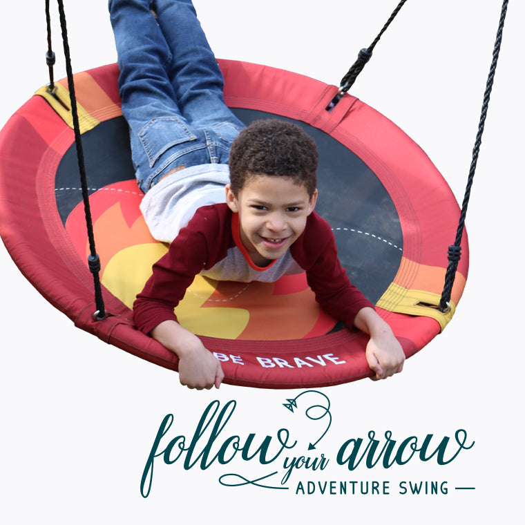 Follow Your Arrow Adventure Swing - Be Brave. 